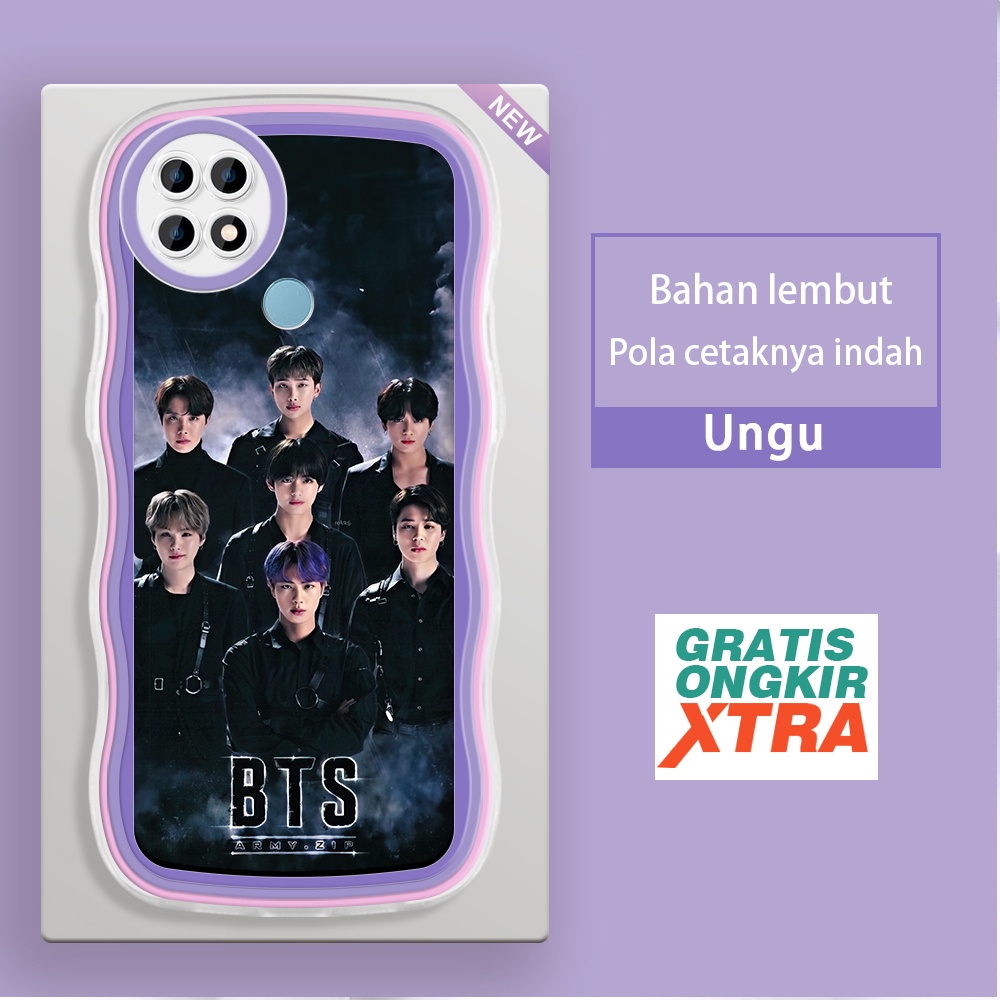 Mulia OPPO A15 A15S A16 A16S A16K A16E A17 A17K A31 A33 2020 A39 A36  Casing Ponsel  Pola MV BTS  wa