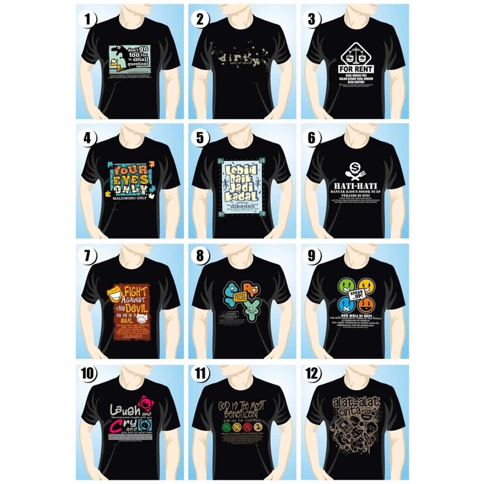 Kumpulan Template Desain Kaos Kata-Kata - Islami dan Kaos Lucu