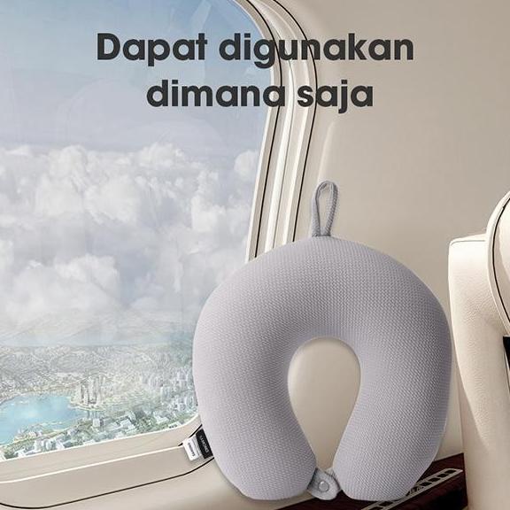 Bantal Leher Travel Anti Pegal Lembut Dewasa Multifungsi SAMONO Pink