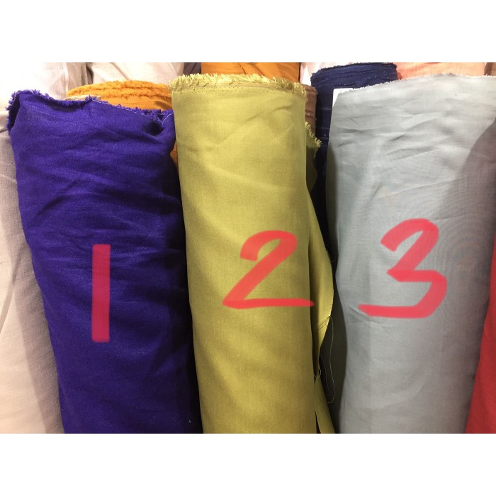 Terlaris Linen Import/Bahan Linen Polos/Linen Meteran