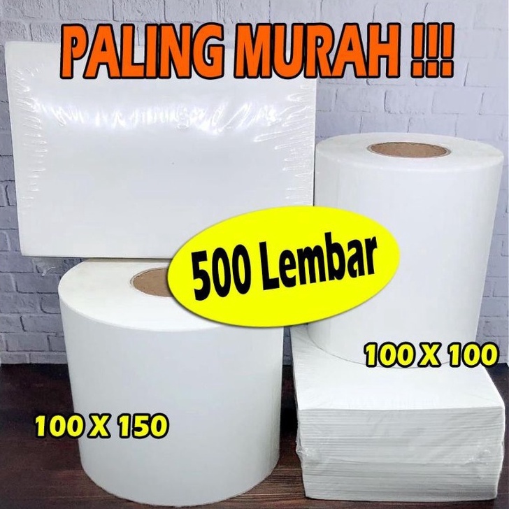 

[QZK] 100x100 100x150 Label Sticker Thermal / Direct Thermal Sticker / Kertas Thermal / Label Thermal / Kertas Stiker Resi / Kertas Printer Thermal / Stiker Thermal / Sticker Thermal 500pcs / Sticker Thermal A6 67