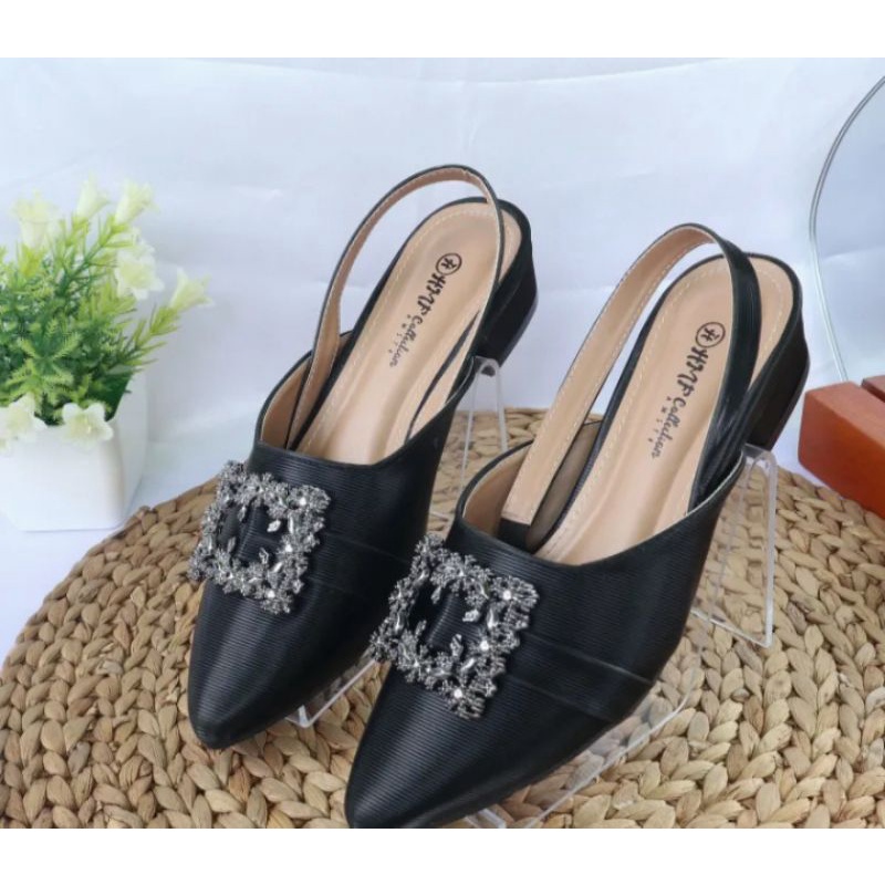 sandal bapau wanita hak 2cm