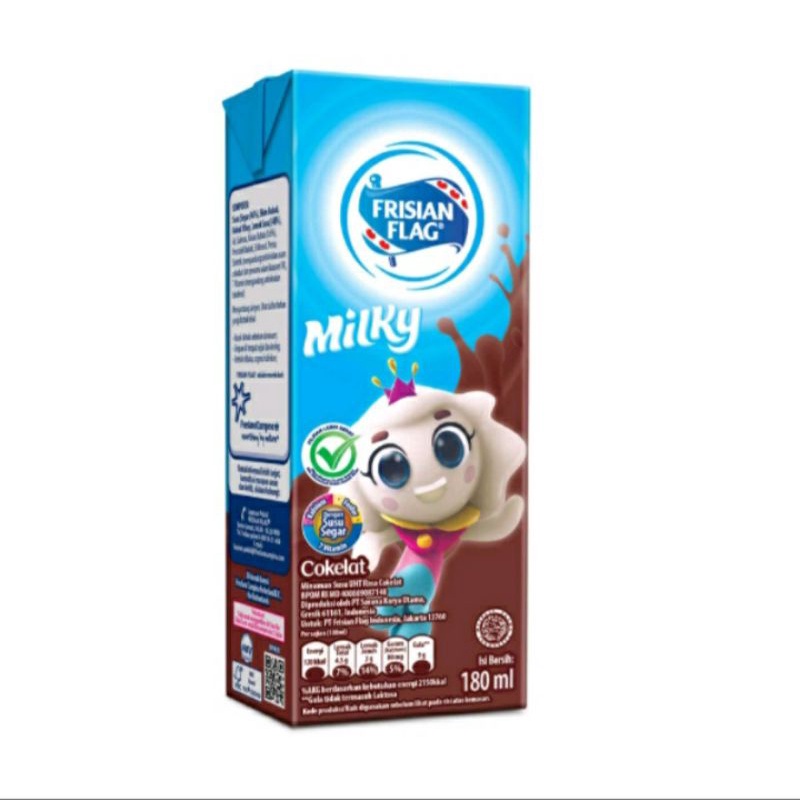 

SUSU KOTAK FRISIAN FLAG MILKY COKELAT-STROBERI 180ml - Susu Cair Siap Minum