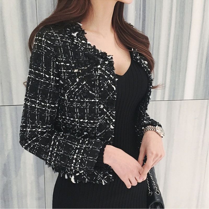 VN EMY TWEED BLAZER / OUTER TWEED KOREAN / WINTER BLAZER AUNTUM