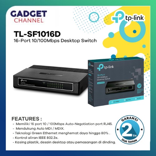 Switch Tp-Link Tl-Sf1016D 16-Port /10/100Mb Tplink Switch Hub 16Port 16 Port