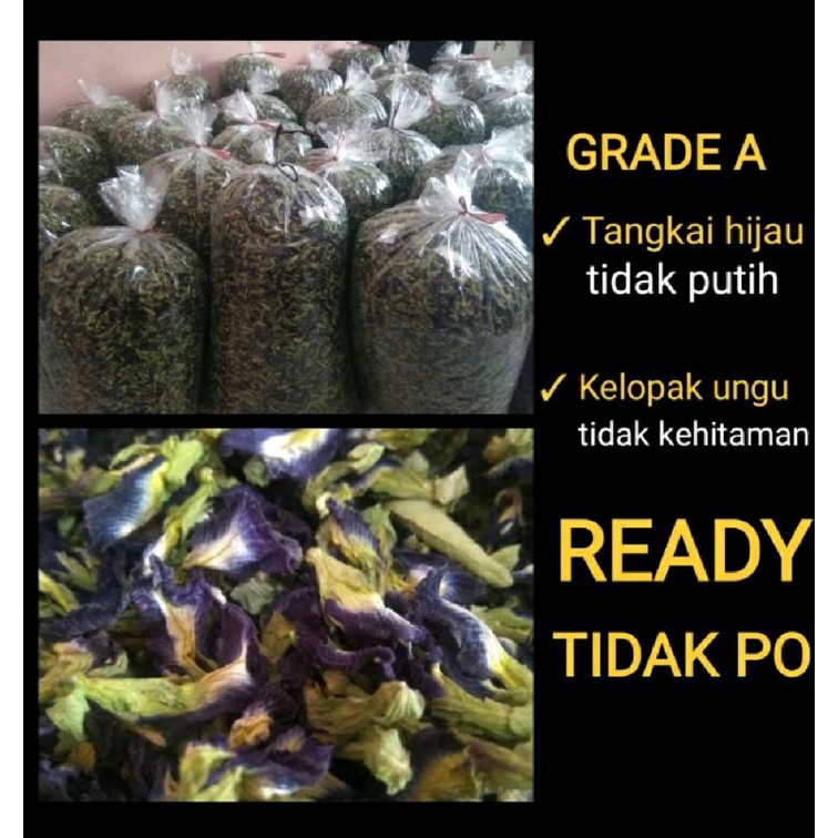 

BuNGA TELANG ORGANIK/ Dry Butterfly pea Flower/ Bunga Telang Organik/ TELANG Kering