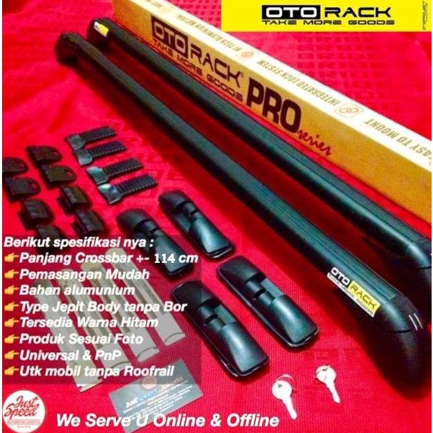Crossbar Otorack Pro Model Jepit Body Daihatsu Sigra
