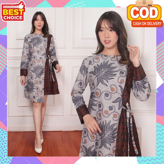Atasan Cewe Fashionable Blouse Dewasa Casual Atsan Cewek Formal Atasan Wanita Terbaru Baju Batik Kek