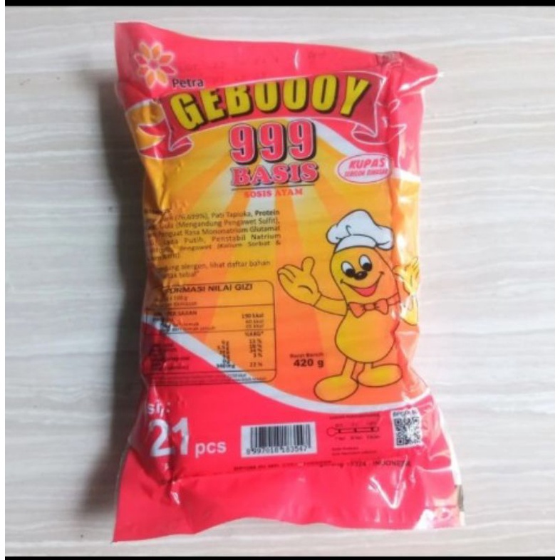 

Geboy Sosis Basis Putih isi 21pcs 420gr