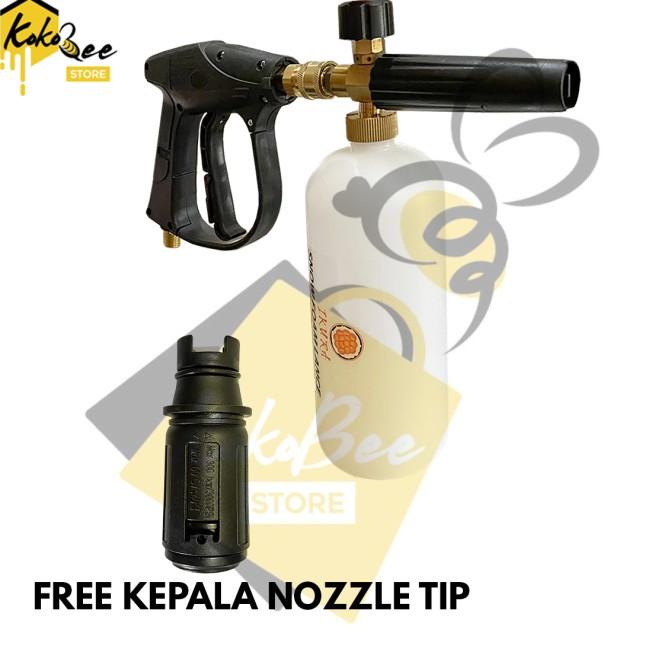 Gun Foam Lance Quick Release Coupler Set - Gun Jet Cleaner Stik Pendek