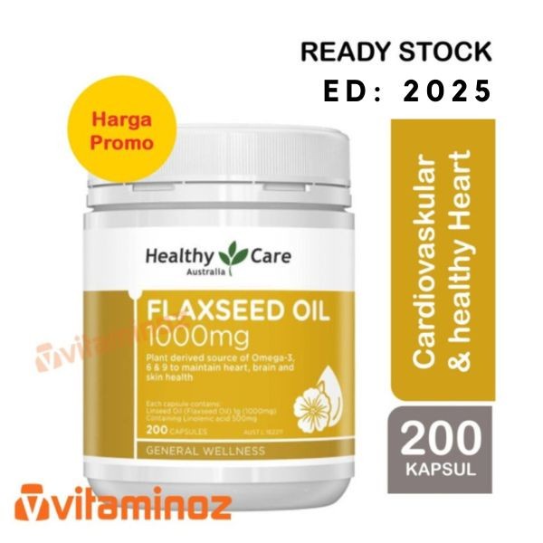 Healthy Care Super Flaxseed Oil 1000Mg - 200 Kapsul