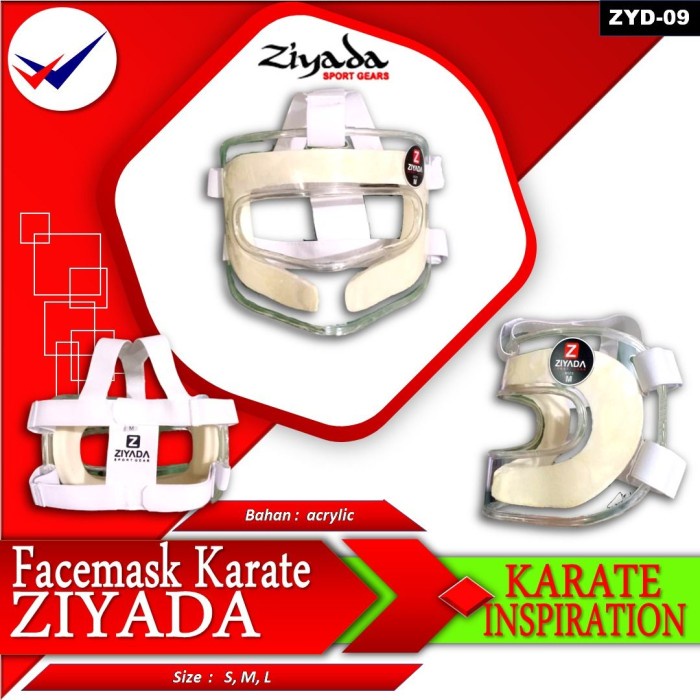 Terlaris Face Mask Karate Ziyada Pelindung Muka Wajah Kepala Head Guard Masker