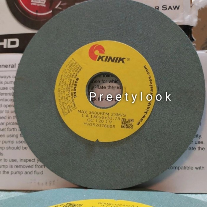 batu gerinda duduk 7 inch kinik 180 x 6 x 31.75 1A GC 120 JV.
