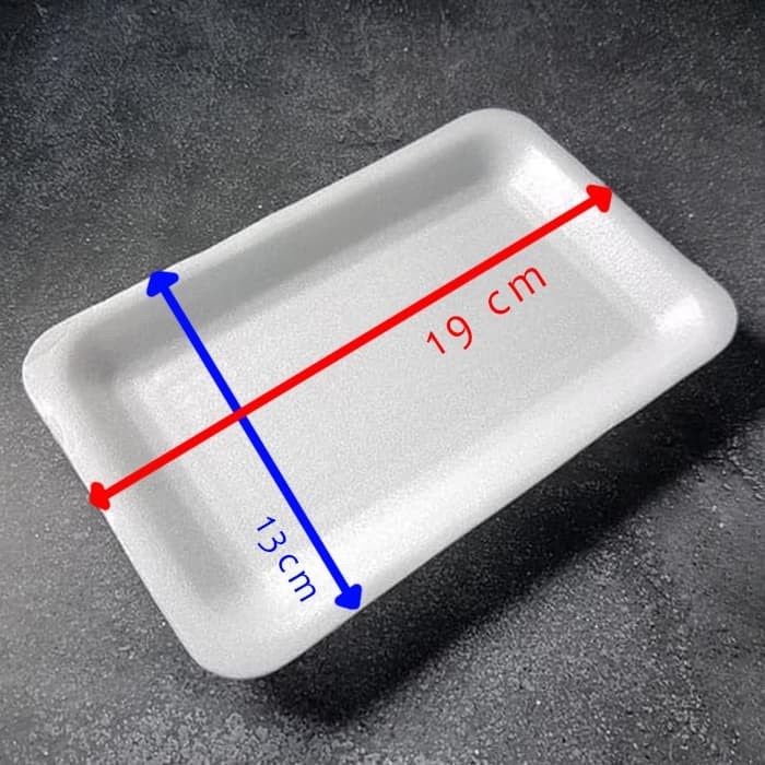 

Terlaris Tray Gabus Tr02 250 Pc Styrofoam Sterofoam Stirofoam Daging Buah Sayur