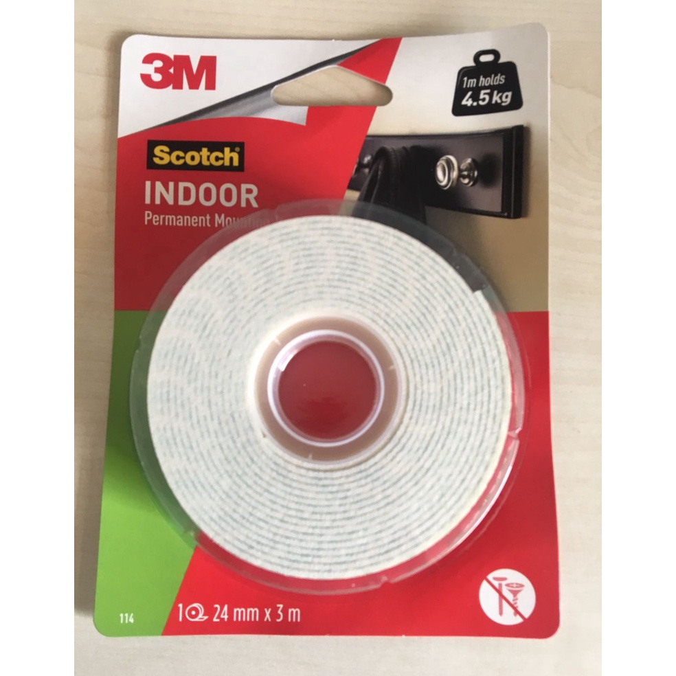 

Dijual.. SCOTCH DOUBLE TAPE MOUNTING 24MMX3M 114-3A / DOUBLE TAPE BUSA / 3M RYT