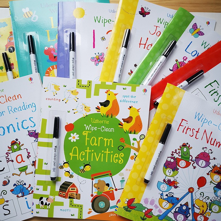 

[MAMAME] USBORNE WIPE CLEAN BOOK ACTIVITIES Harga ⌒