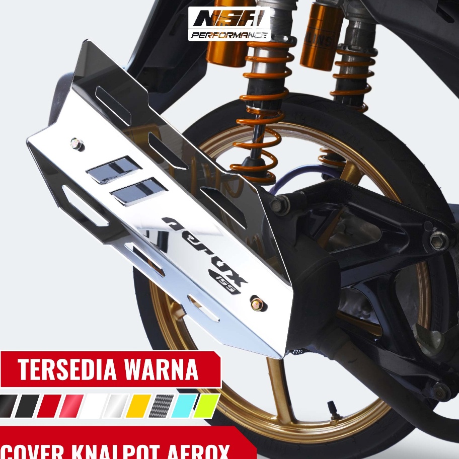 COVER KNALPOT AEROX OLD DAN NEW TUTUP KNALPOT AEROX 155 TAMENG KNALPOT AEROX 155 OLD COVER KNALPOT A