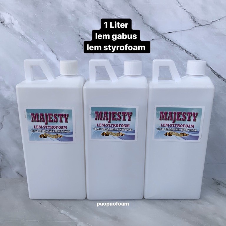 

Ready.. 1 liter Lem Styrofoam / Lem Gabus MAJESTY QQN