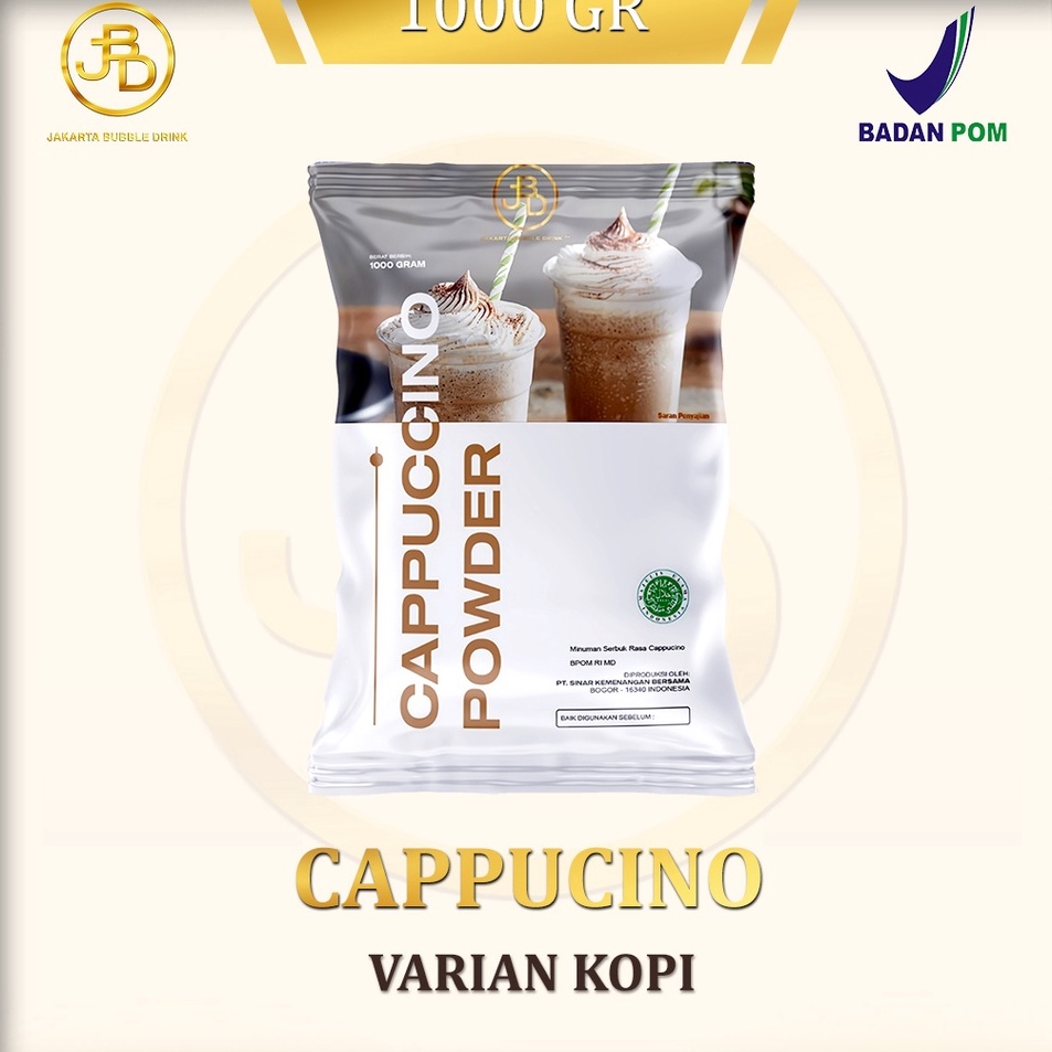 

Di⚡kon !! Bubuk Minuman Premium CAPPUCINO -Jakarta Bubble Drink | BPOM&HALAL