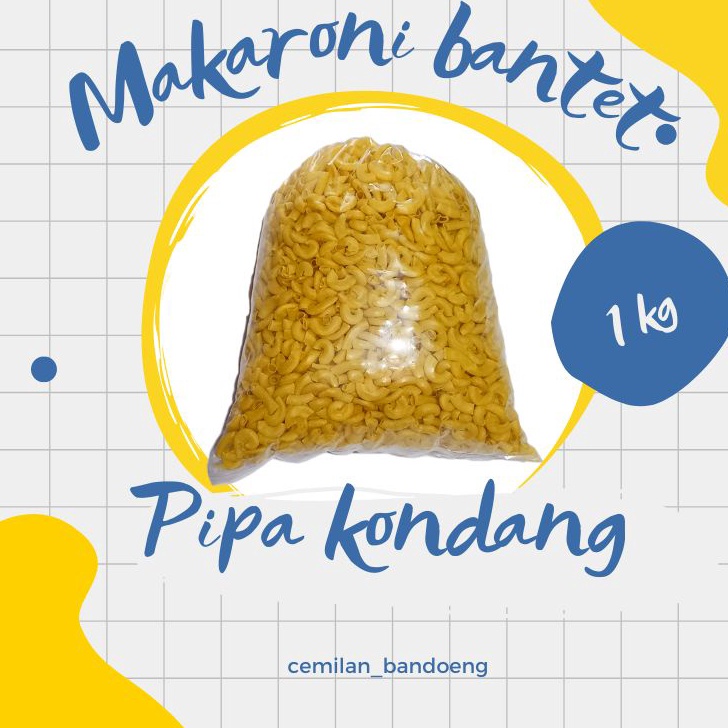 

[KODE PRODUK JJCLT5569] MAKARONI BANTET MENTAH MERK KONDANG ENAK 1 KG