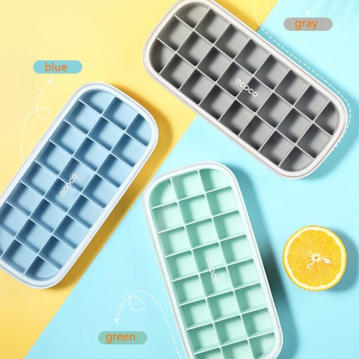

Ecoco Ice Cube Mold Household Ice Tray Ice Box Quick Freezer Danurdara