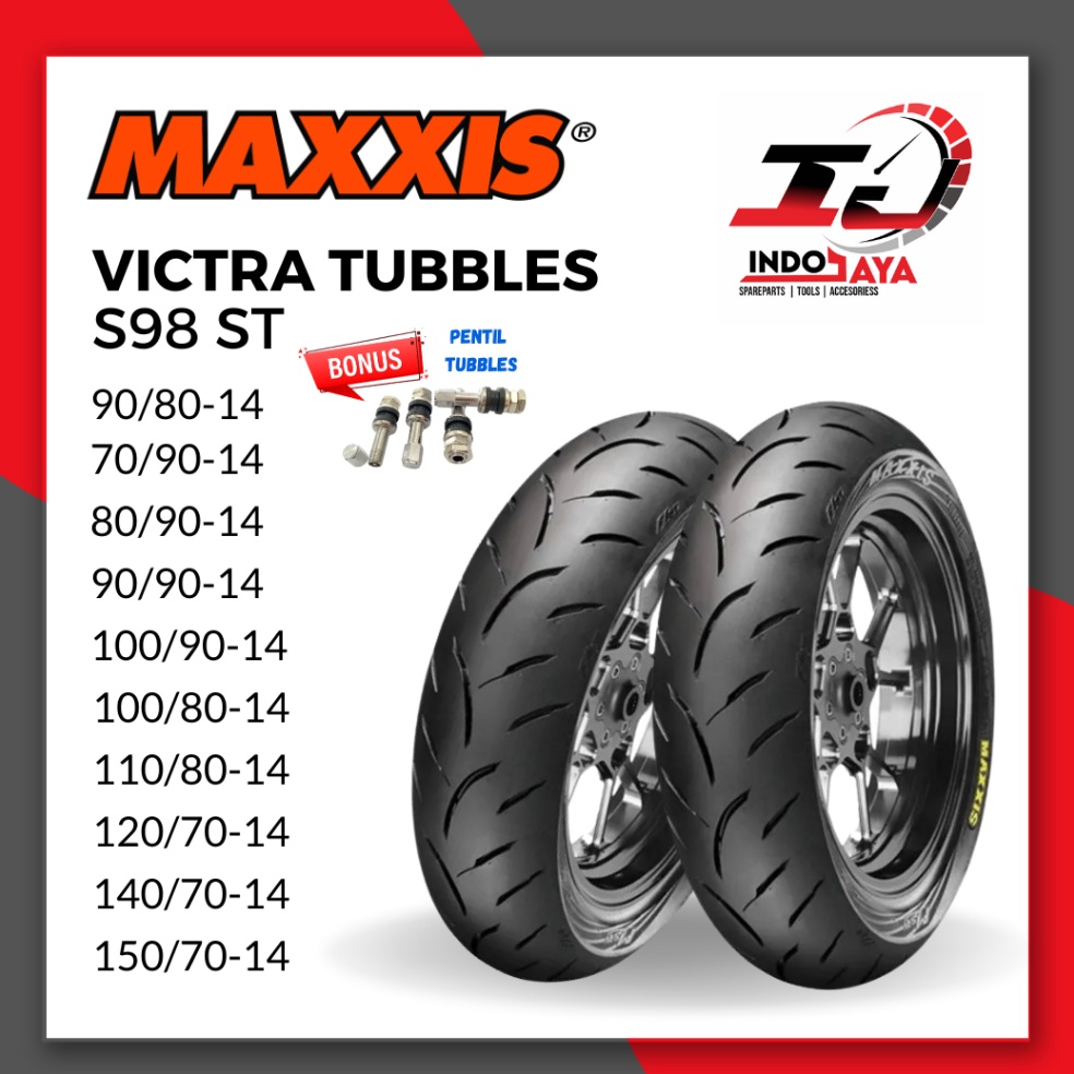 Miliki Segera (READY STOCK) BAN MAXXIS VICTRA TUBELESS / (70/90 - 80/90 - 90/90 - 100/90 - 100/80 - 