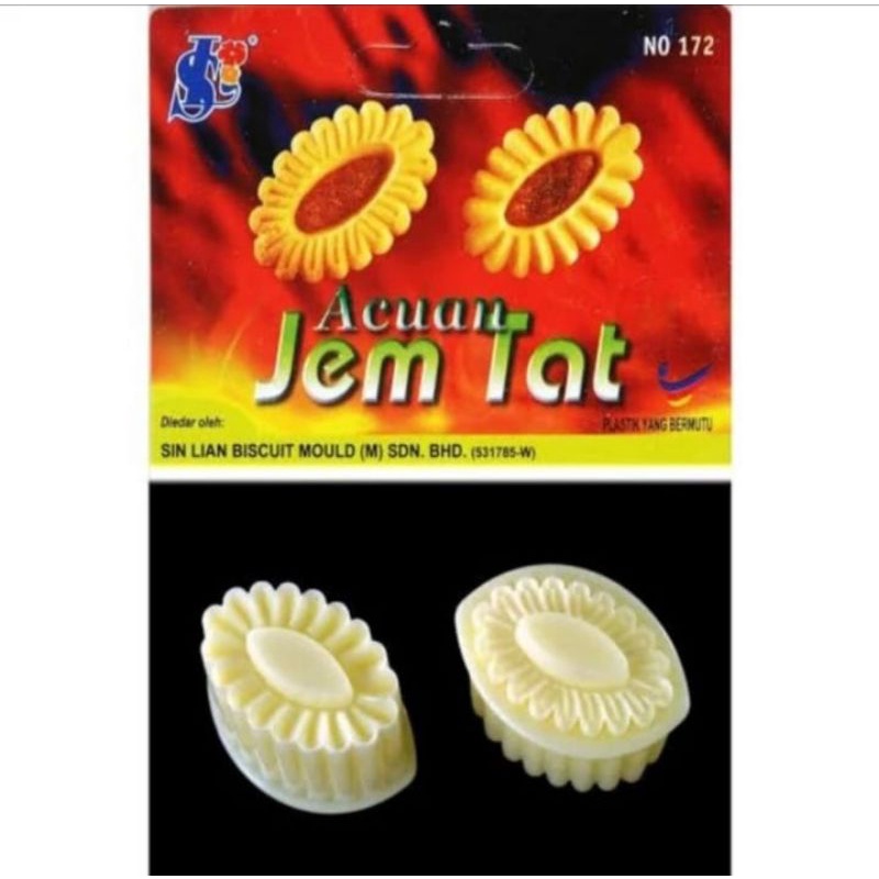 Cetakan Kue Nastar Oval Acuan Malaysia No. 172