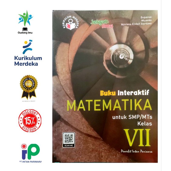 Buku Interaktif Matematika SMP/MTS Kelas 7/VII Semester 1&amp;2 Kurikulum Merdeka Intan pariwara Tahun 2023