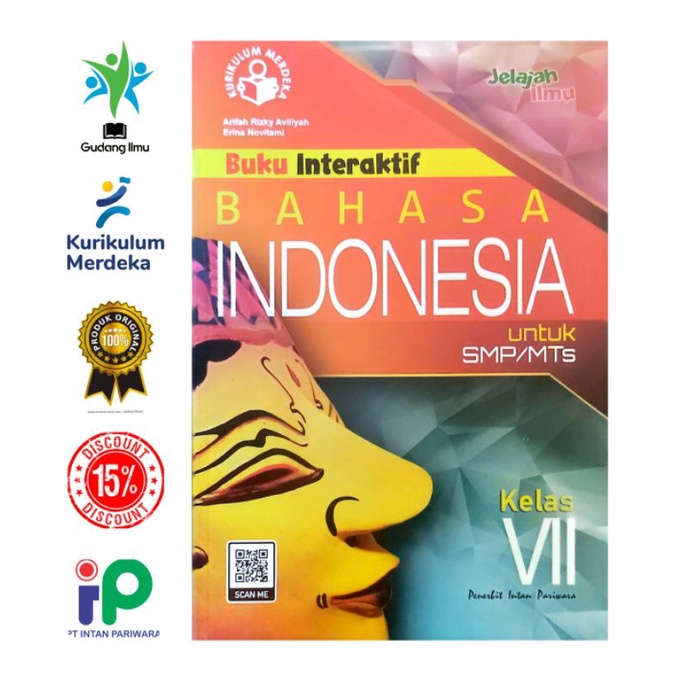 Buku Interaktif Matematika SMP/MTS Kelas 7/VII Semester 1&amp;2 Kurikulum Merdeka Intan pariwara Tahun 2023