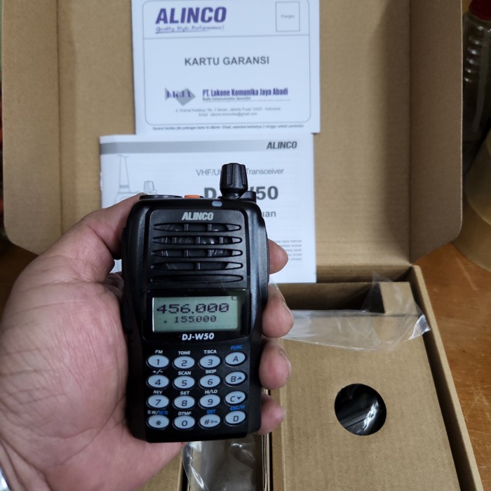 Terlaris Ht Alinco Dj-W50 Ht Dualband Ori Garansi Alinco Djw50 W50