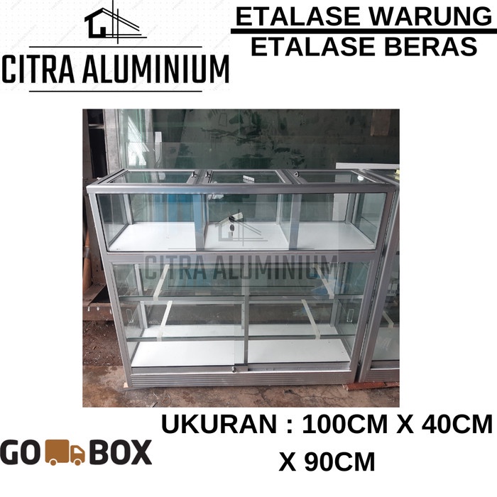 Terlaris Etalase Kaca - Etalase Warung- Etalase Beras