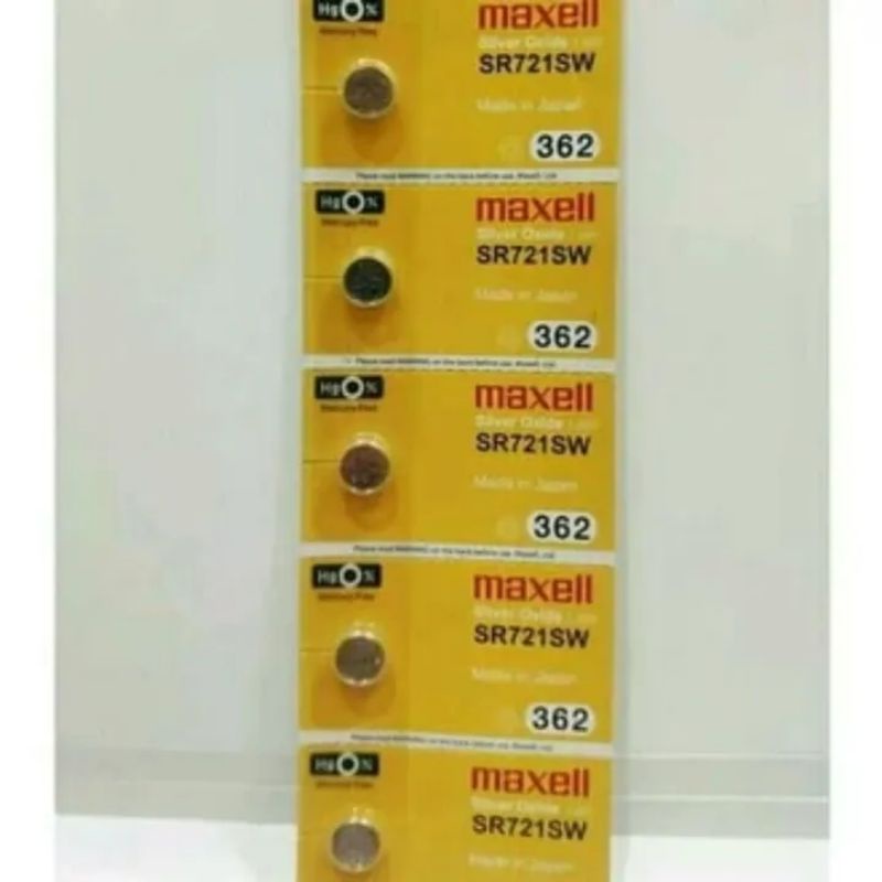 baterai jam tangan maxell 362 sr721