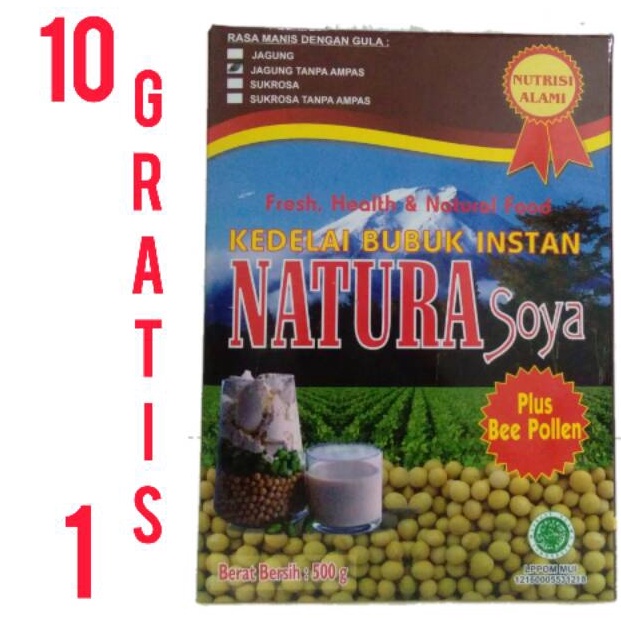 

STOCK TERBATAS Q97 NATURA SOYA SUSU KEDELAI BUBUK ㅉ