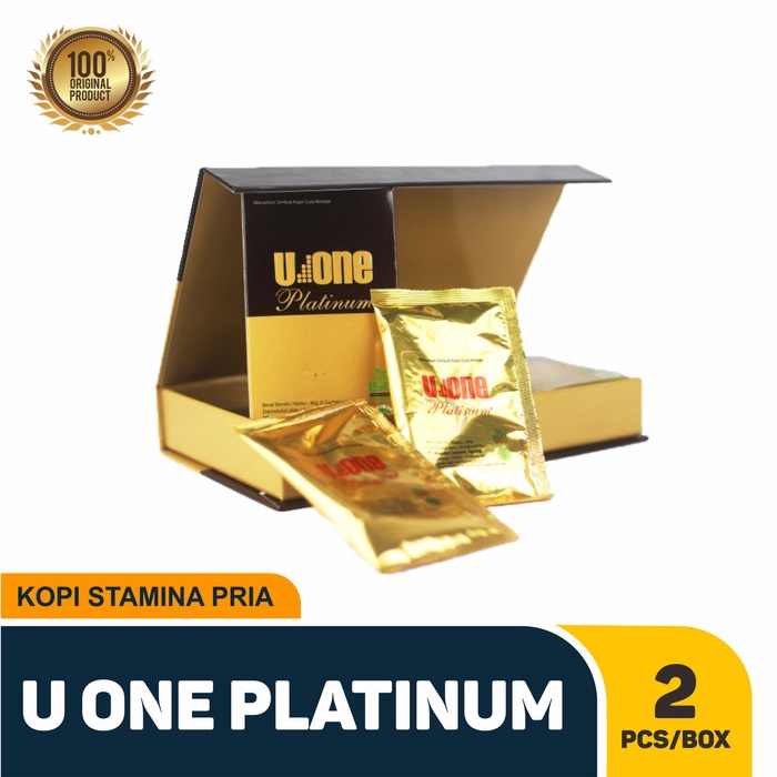

KOPI U ONE PLATINUM - Kopi Penambah Vitalitas & Stamina Pria - 2 pcs