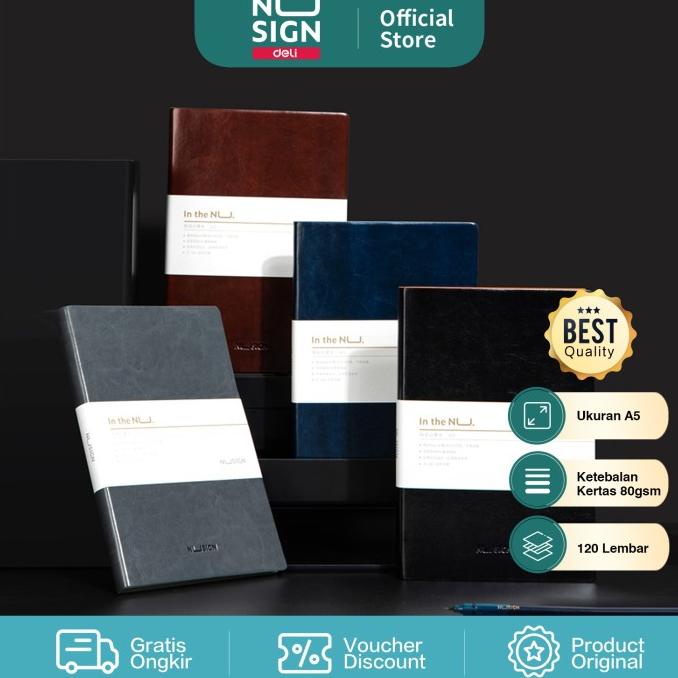 

Deli Nusgin Notebook / Notebook Ukuran A5 120Lembar Kertas 80Gsm Ns257