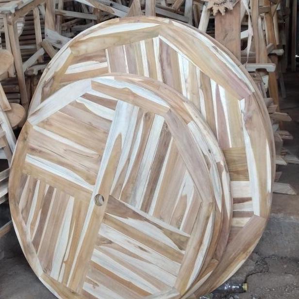 Set Meja Payung Taman Jati - Meja Taman Payung