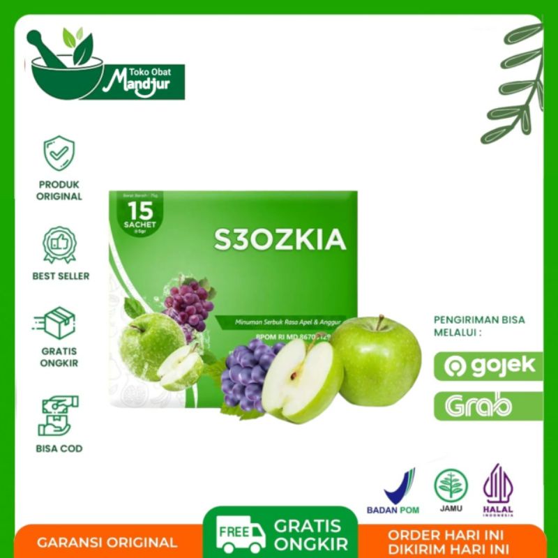 S3Ozkia S3 Ozkia Original Minuman Serbuk Stemcell Rasa Apel Dan Anggur
