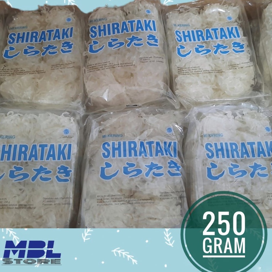 

VDNC6246㊒ Dry Shirataki - Mie Kering Shirataki ( isi 10pcs ) 250g ㊠