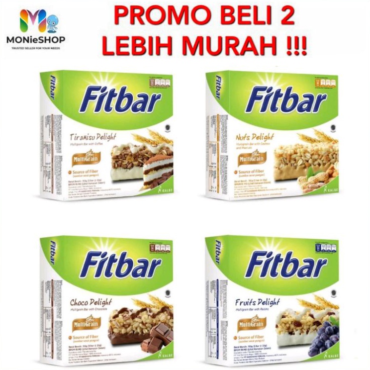 

[KODE PRODUK D8GL84996] Fitbar 5X22gr/isi 12x22gr tiramisu coklat nuts fruit cemilan sehat Fitbar Kalbe