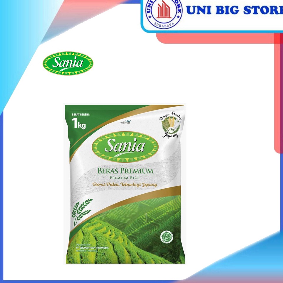 

Dijamin Ori>/ Sania Beras Premium Rice Grain 1 kg