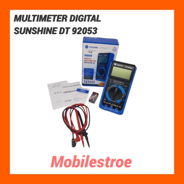 MULTITESTER AVOMETER DIGITAL SUNSHINE DT-9205E