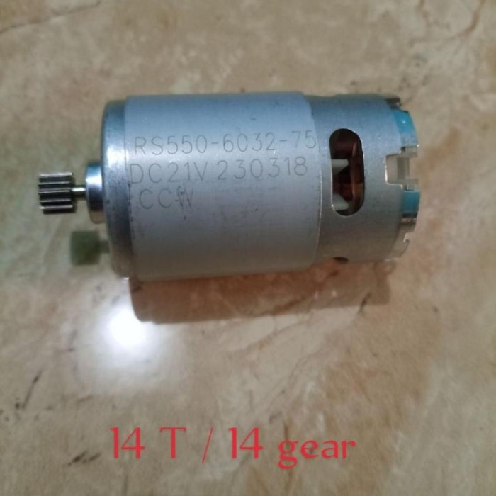 BEST SELLER TERMURAH Dinamo rs550 21 v dinamo bor cordless 14T (14 gigi gir)