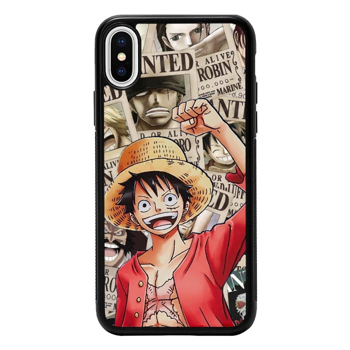 Hardcase Casing Case iPhone XS XR X 8 7 6 SE Max Plus 2020 One Piece Wanted AB1953