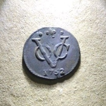 Koin Voc 1/2 Duit Tahun 1752 Holland Rare 2