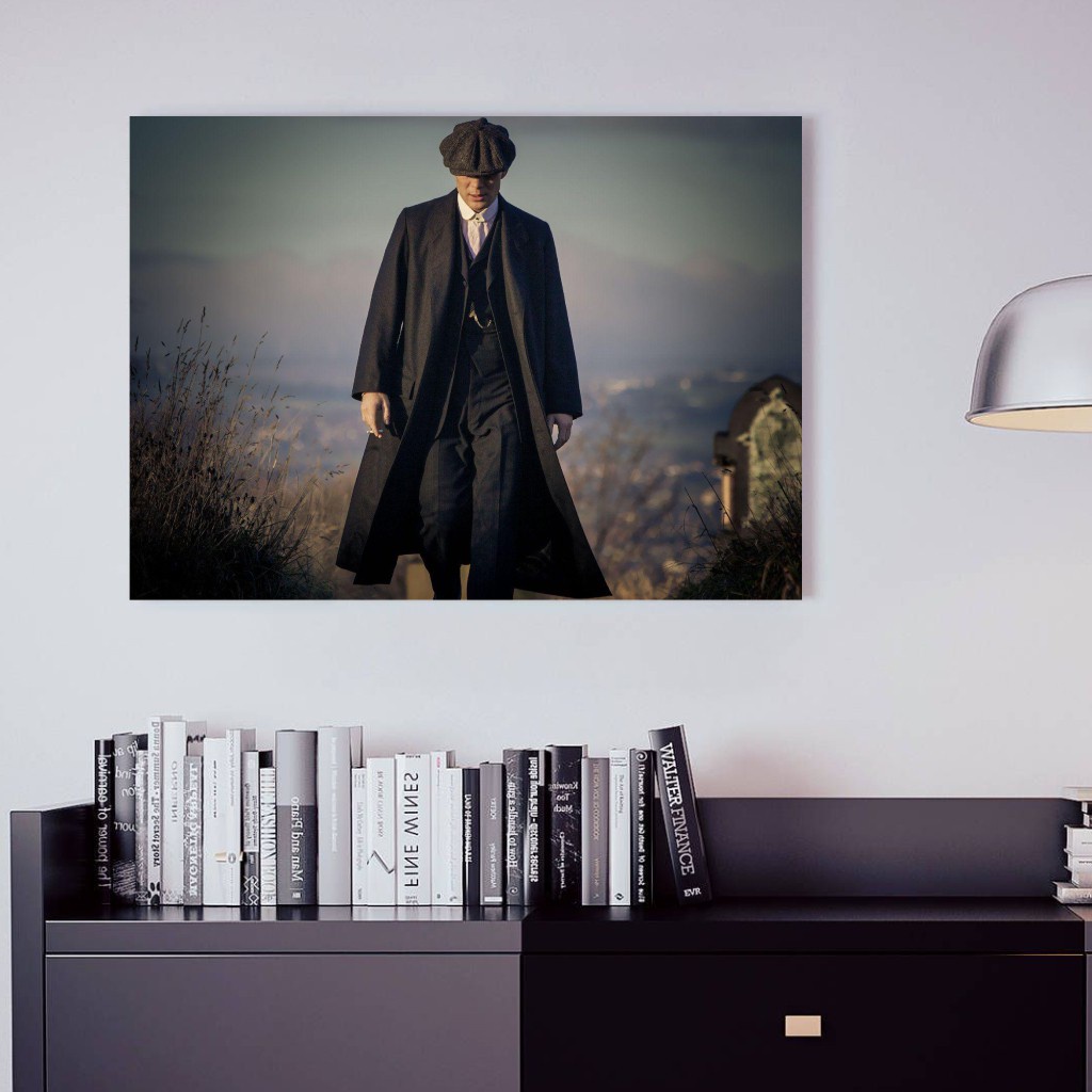 Poster Kayu "Peaky Blinders, ver.2" Ukuran 30cm x 20cm