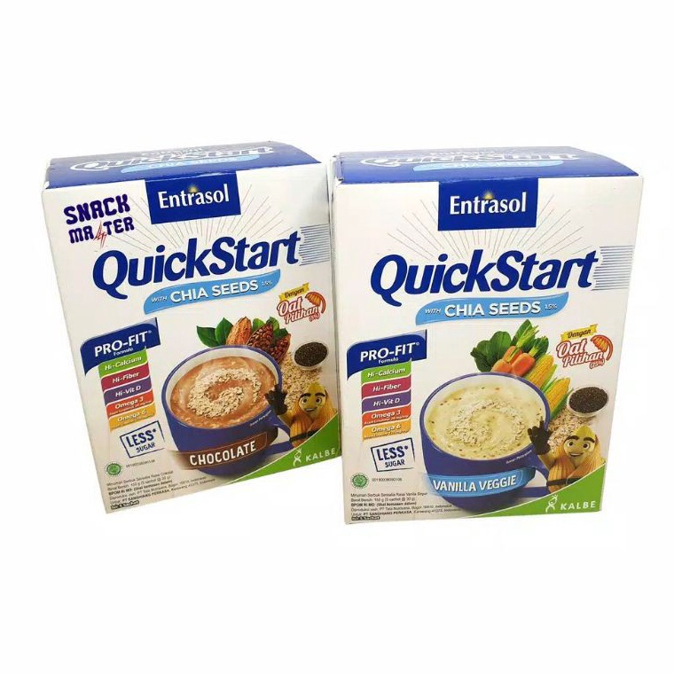 

➤ Entrasol Quick Start Cereal Vanilla Vanila/Coklat Chocolate 5X30 G ⇵