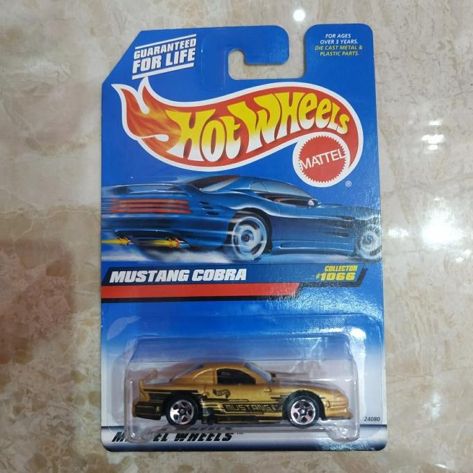Hotwheels Mustang Cobra Made In India Black Gold Keren Rare Murah Unik