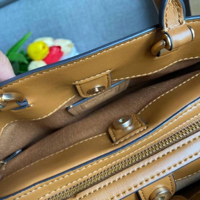 Tas Coach Mini Lillie Carryall In Signature Canvas White Brown