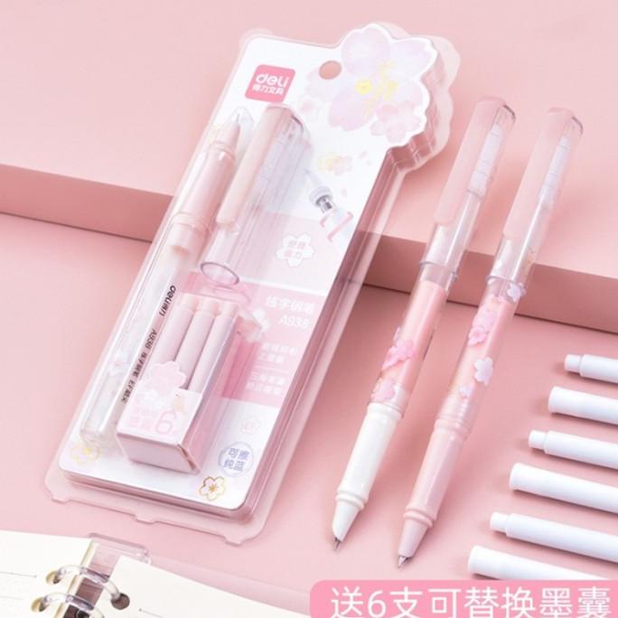 

Deli Roller Pen / Pulpen Roller Dengan Refill 6Pcs Gambar Sakura A938