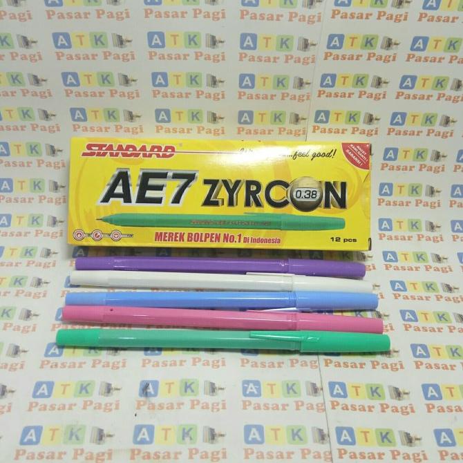 

Pena Pulpen Standard Zyron 0.38 Hitam Dan Biru Tinta